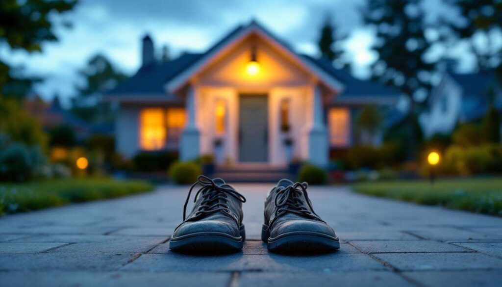 Einbruch: Warum ein altes Paar Schuhe vor der Tür Ihr Haus vor Einbrechern schützen kann