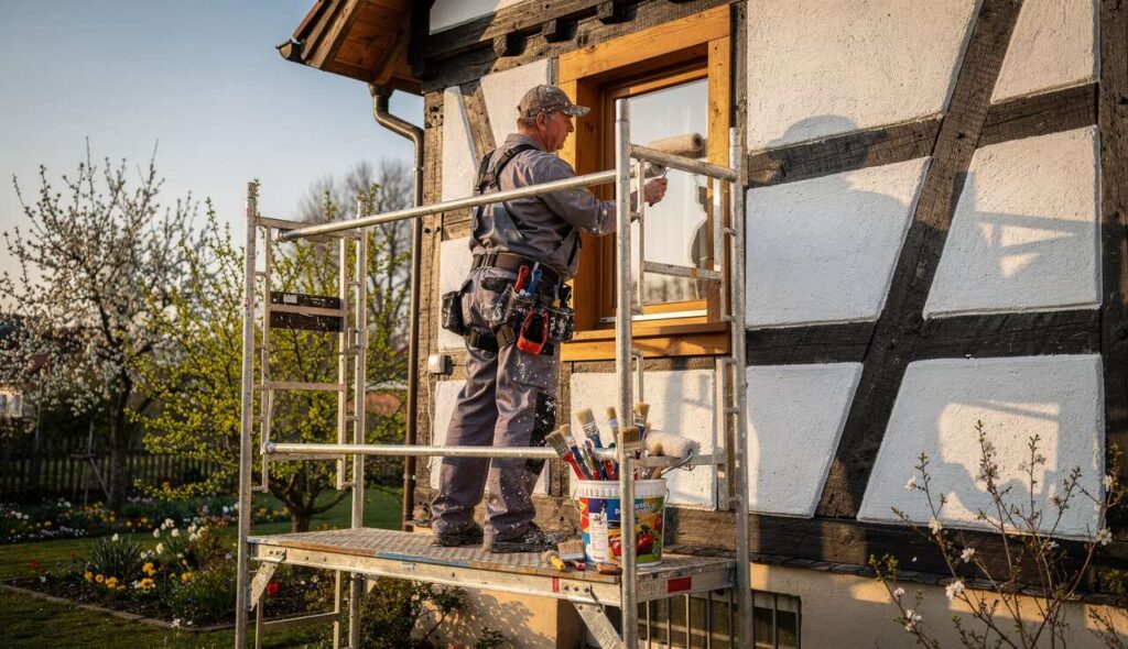 Fassade streichen im Frühjahr: Warum der März laut Malern der ideale Zeitpunkt ist