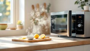 Mikrowelle reinigen: Eine Zitrone und fünf Minuten – der Dampf erledigt den Rest