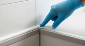 Silikon-Fugen erneuern: Mit Spülmittel am Finger gelingt die glatte Naht beim ersten Versuch